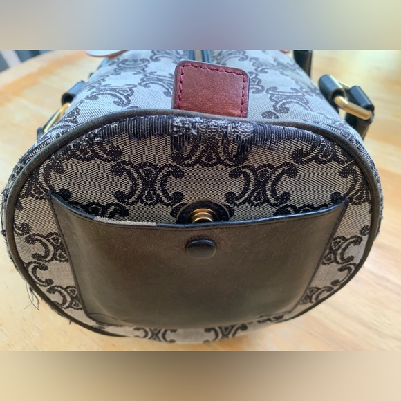 Celine Triomphe Boston Bag Black Canvas/Leather - Pre-loved - Picture 7 of 17